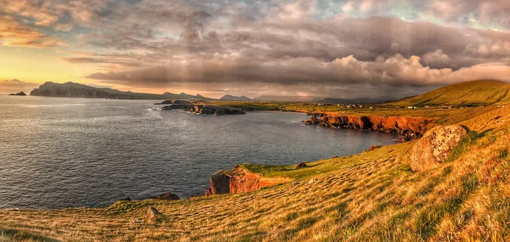 Coastal Cliffs Sunset