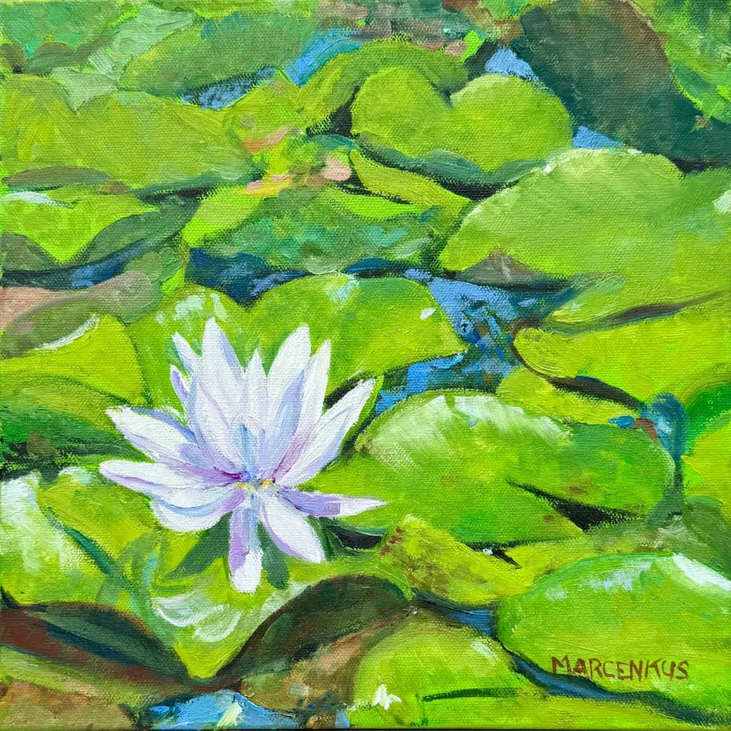 Lily Amid Leaves