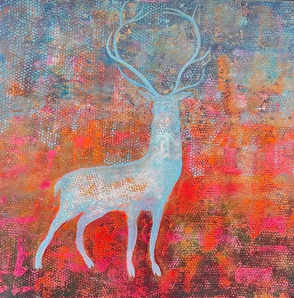Ghostly Deer Silhouette