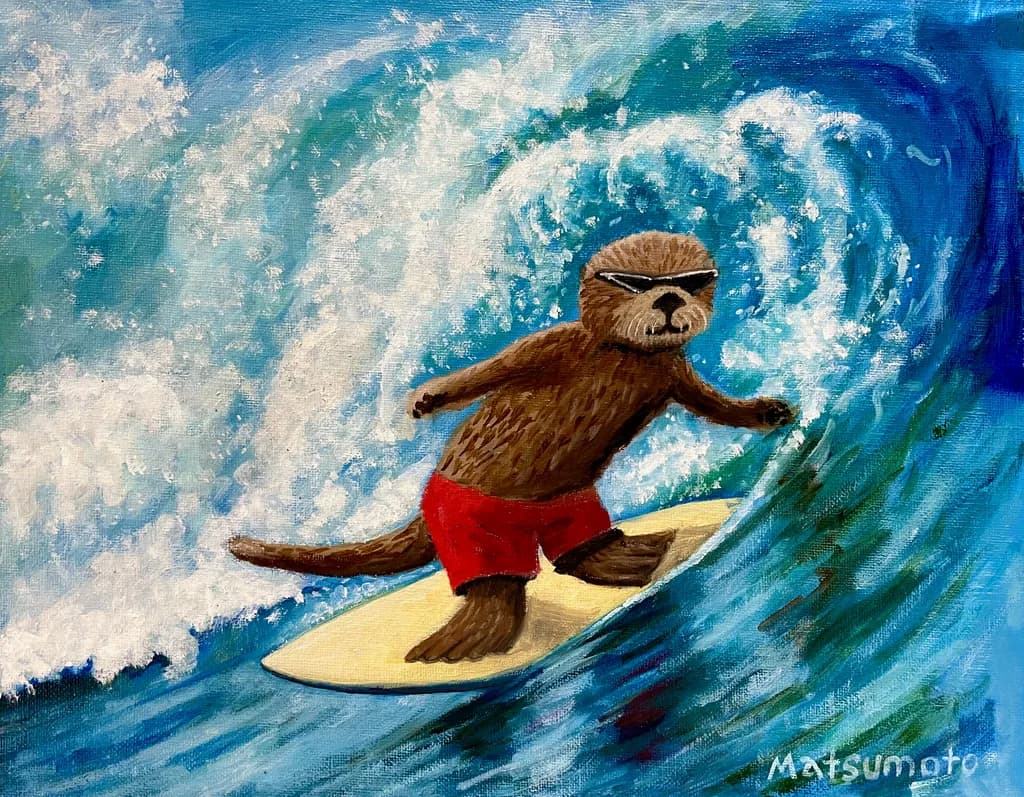 Surfing Otter Adventure