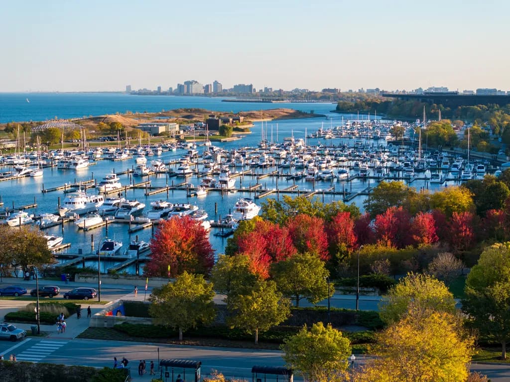 Autumn Marina View