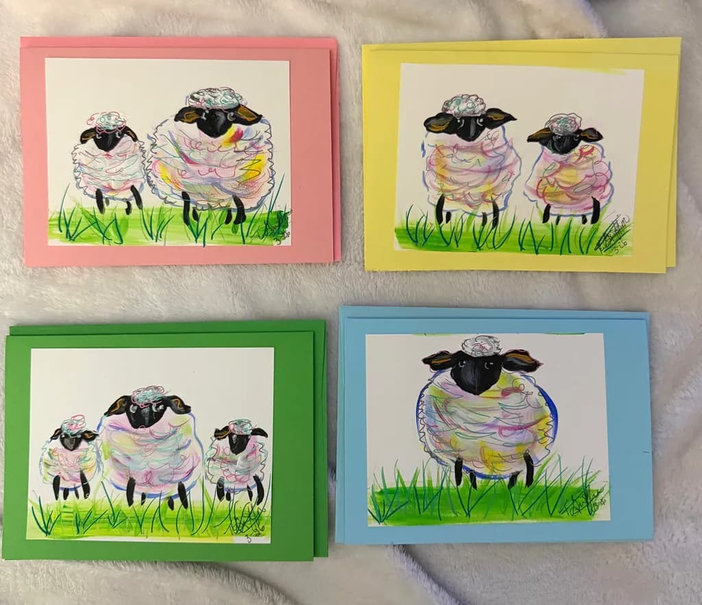 Pastel Sheep Quartet