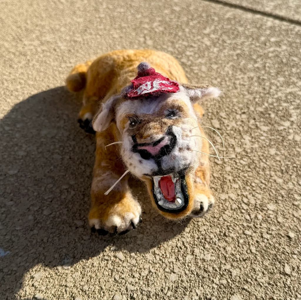 Playful Roaring Tiger