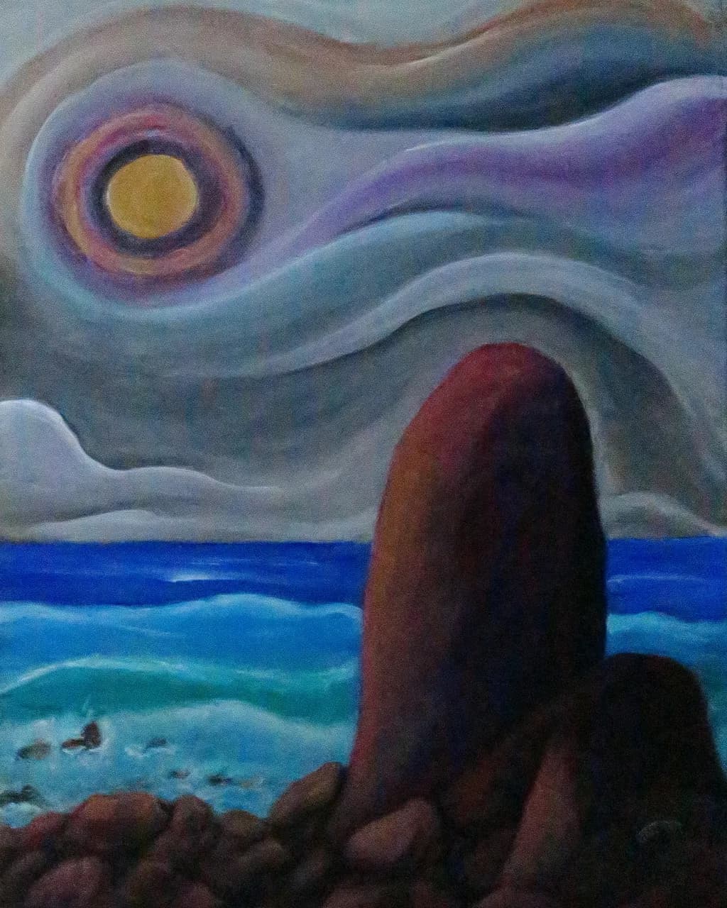 Whispers of the Ocean: A Serene Dance of Color and Light
