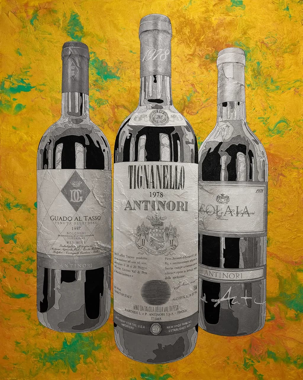 Vintage Vino: A Colorful Tribute to Timeless Wine Labels