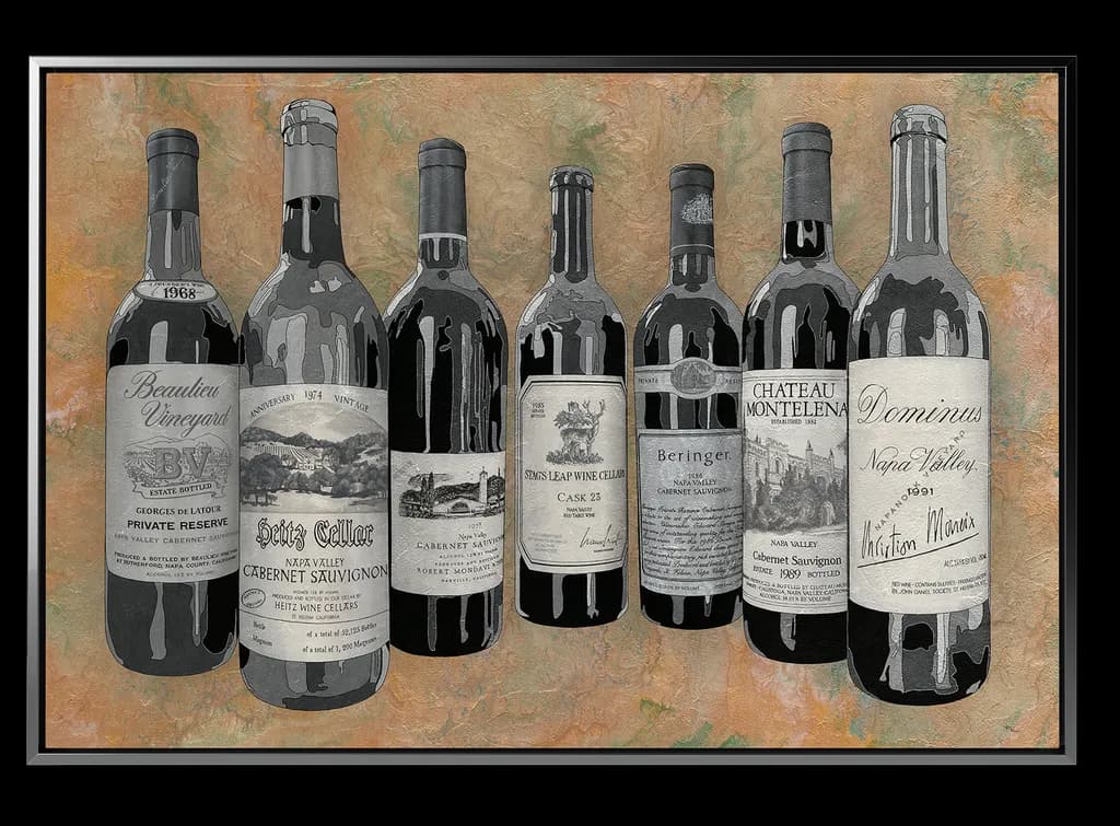 Vintage Wine Collection: A Tribute to Napa Valley's Finest Bottles and Labels