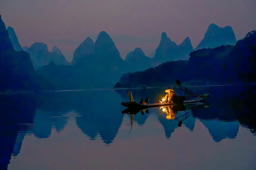 Mountain Lake Lantern