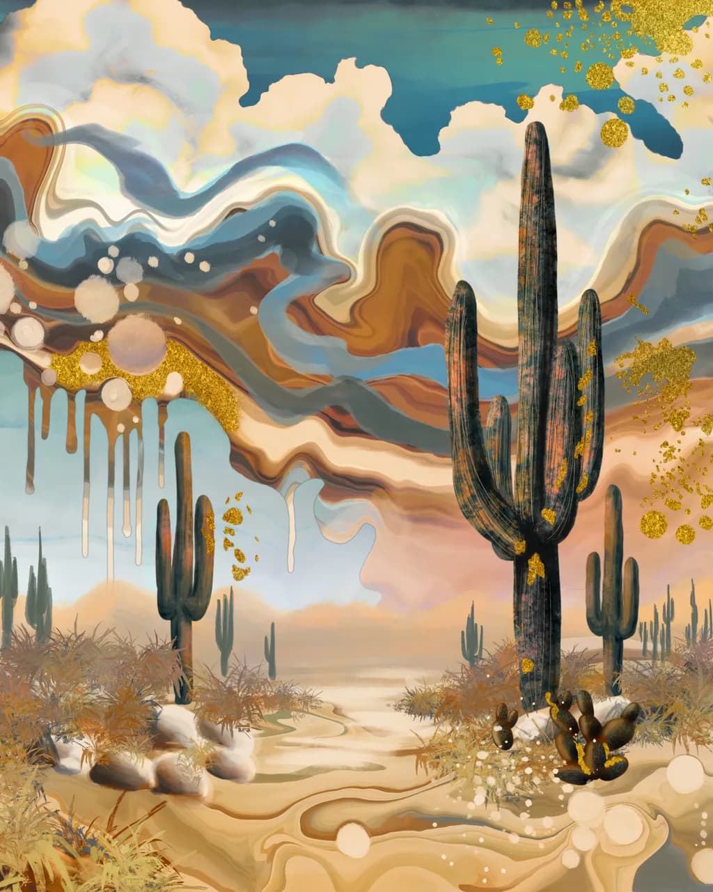 Gilded Desert Cactus