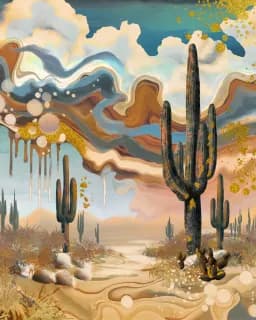 Gilded Desert Cactus