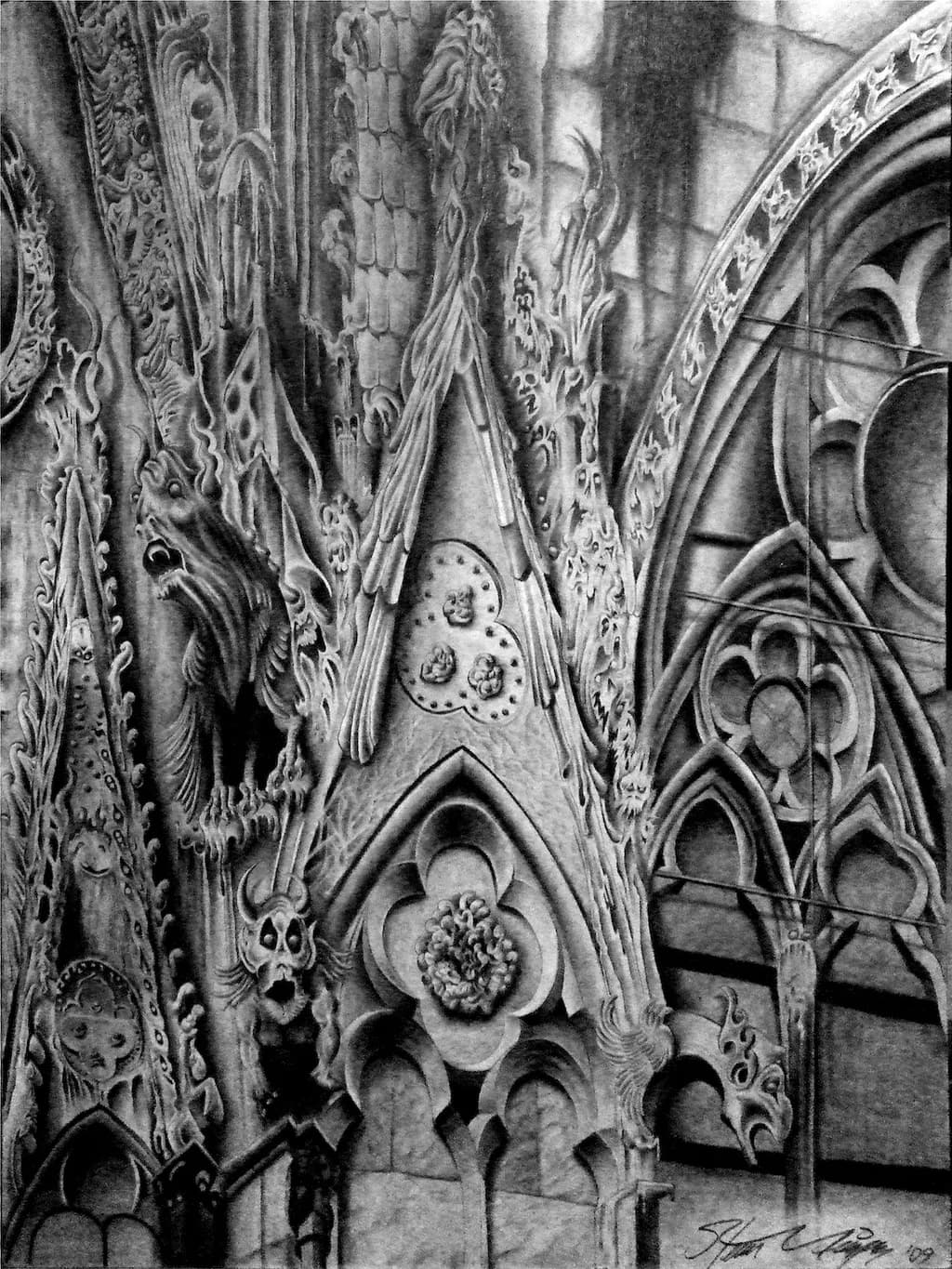 Gothic Whispers: A Detailed Study of Architectural Elegance and Intricacy
