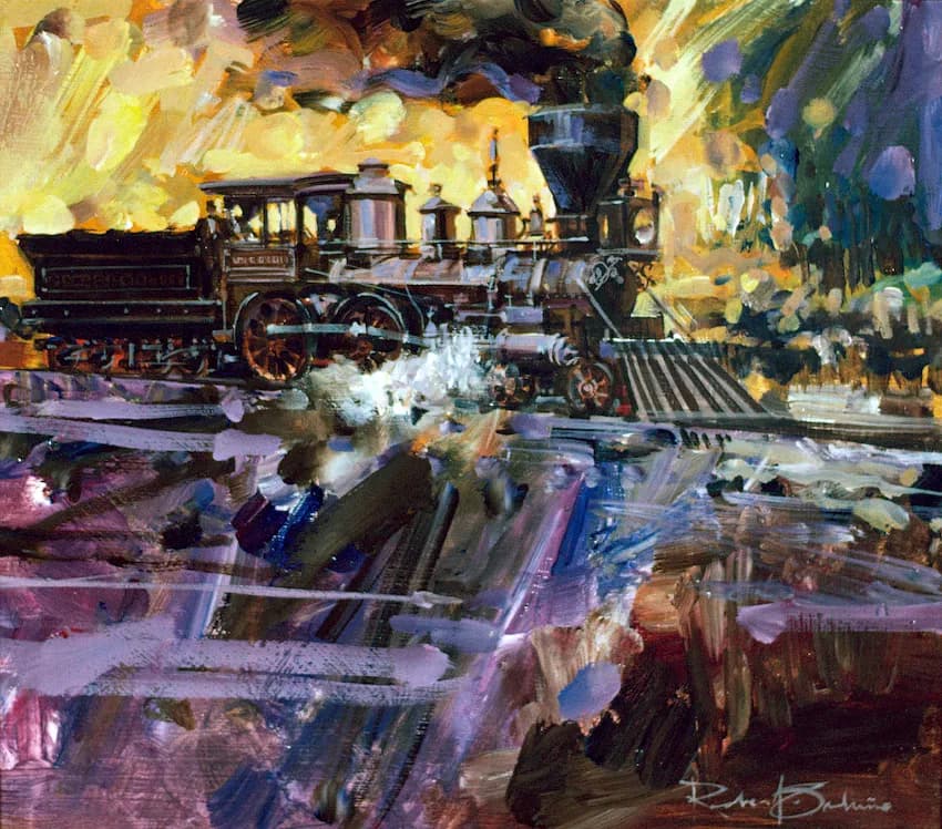 Whispers of the Iron Horse: A Journey Through Time and Color