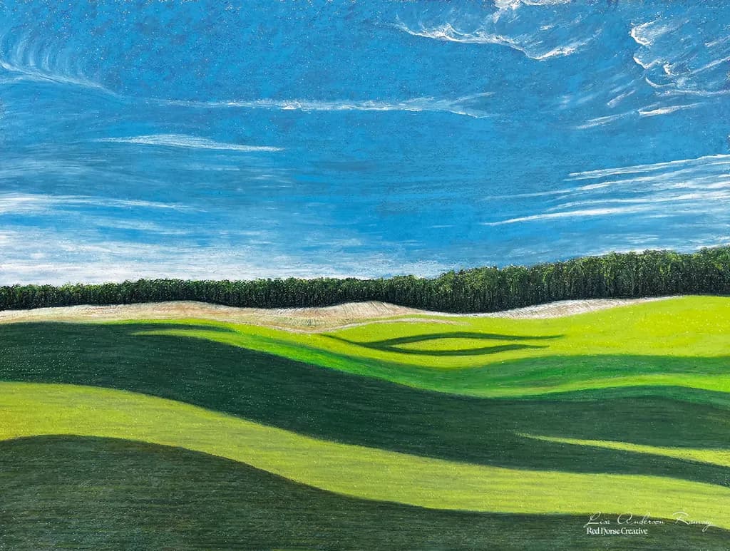 Sunlit Green Hills