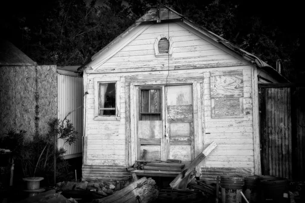 Whispers of Decay: A Monochrome Journey Through Abandoned Structures