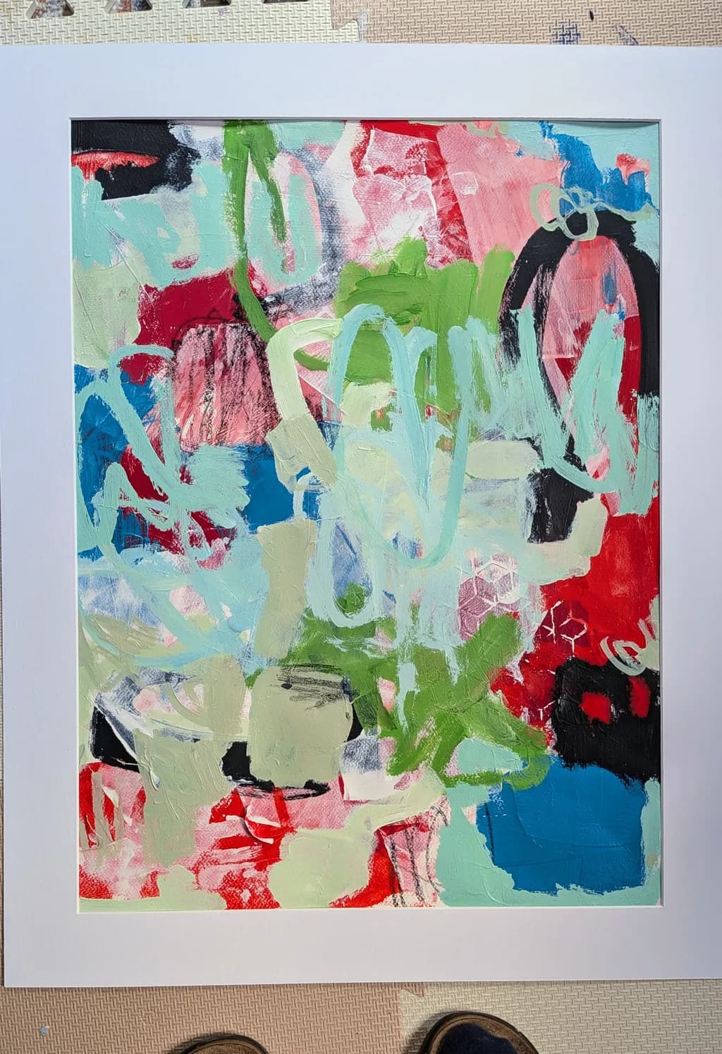 Vibrant Whispers: An Abstract Journey Through Color and Emotion