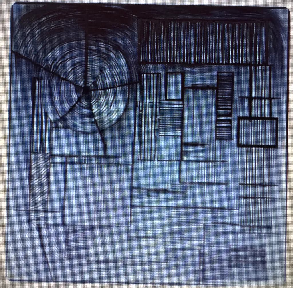 Monochrome Harmony: An Abstract Exploration of Geometric Lines and Patterns