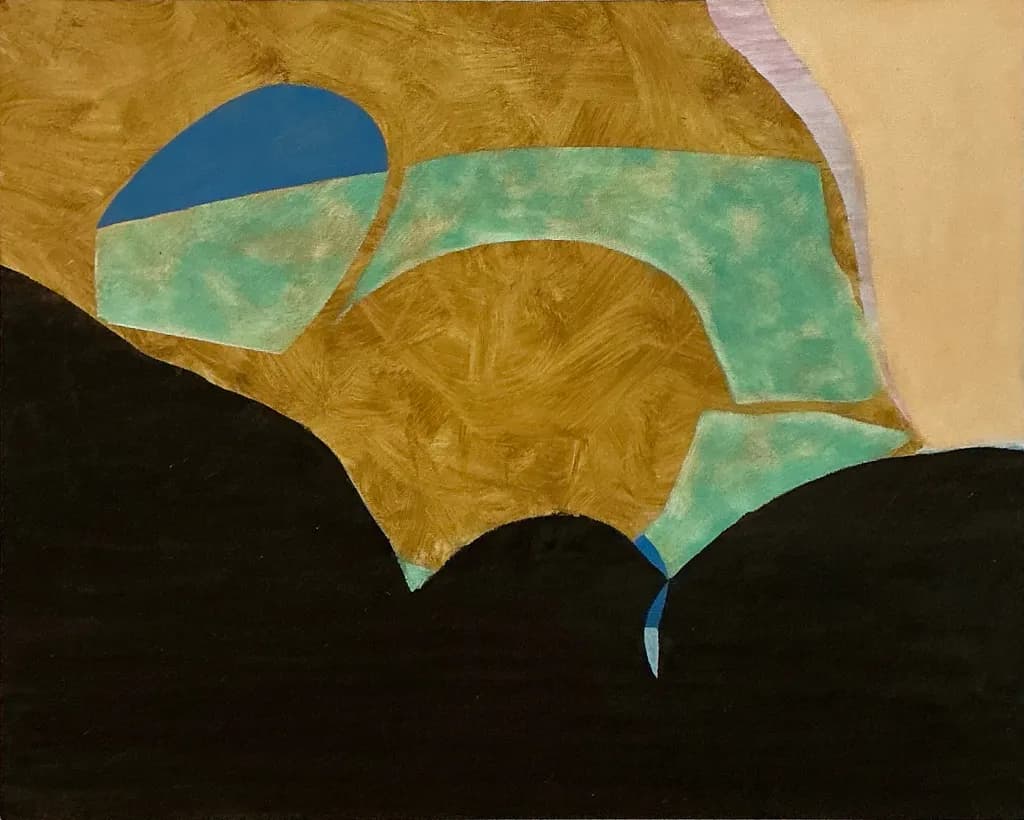 Vibrant Geometric Harmony: An Abstract Exploration of Color and Texture