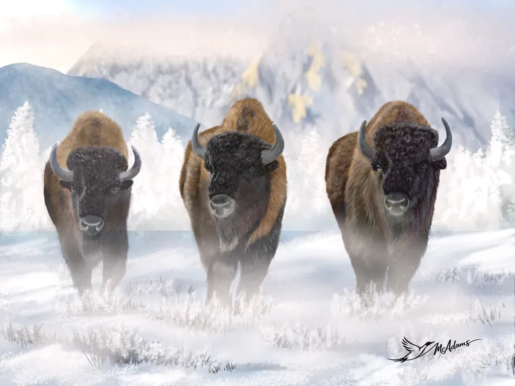 Winter Bison March