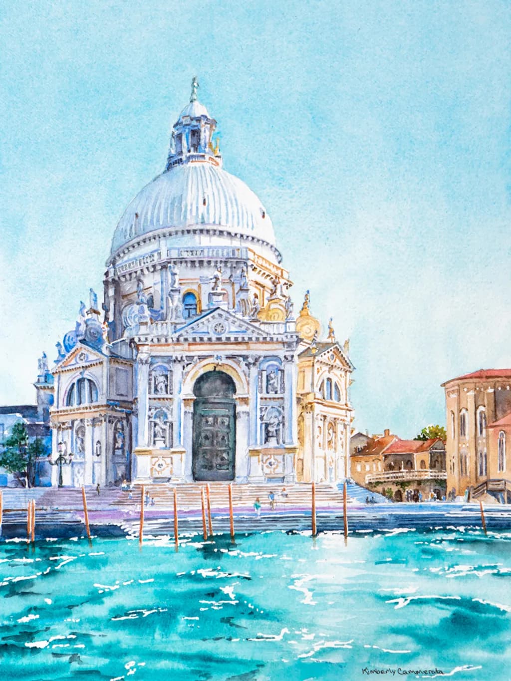 Luce su Santa Maria della Salute