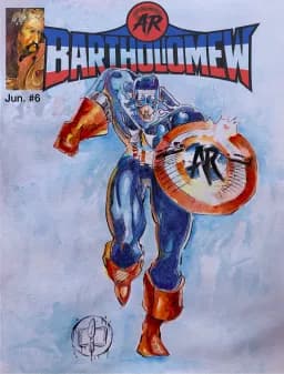Bartholomew as Captain America