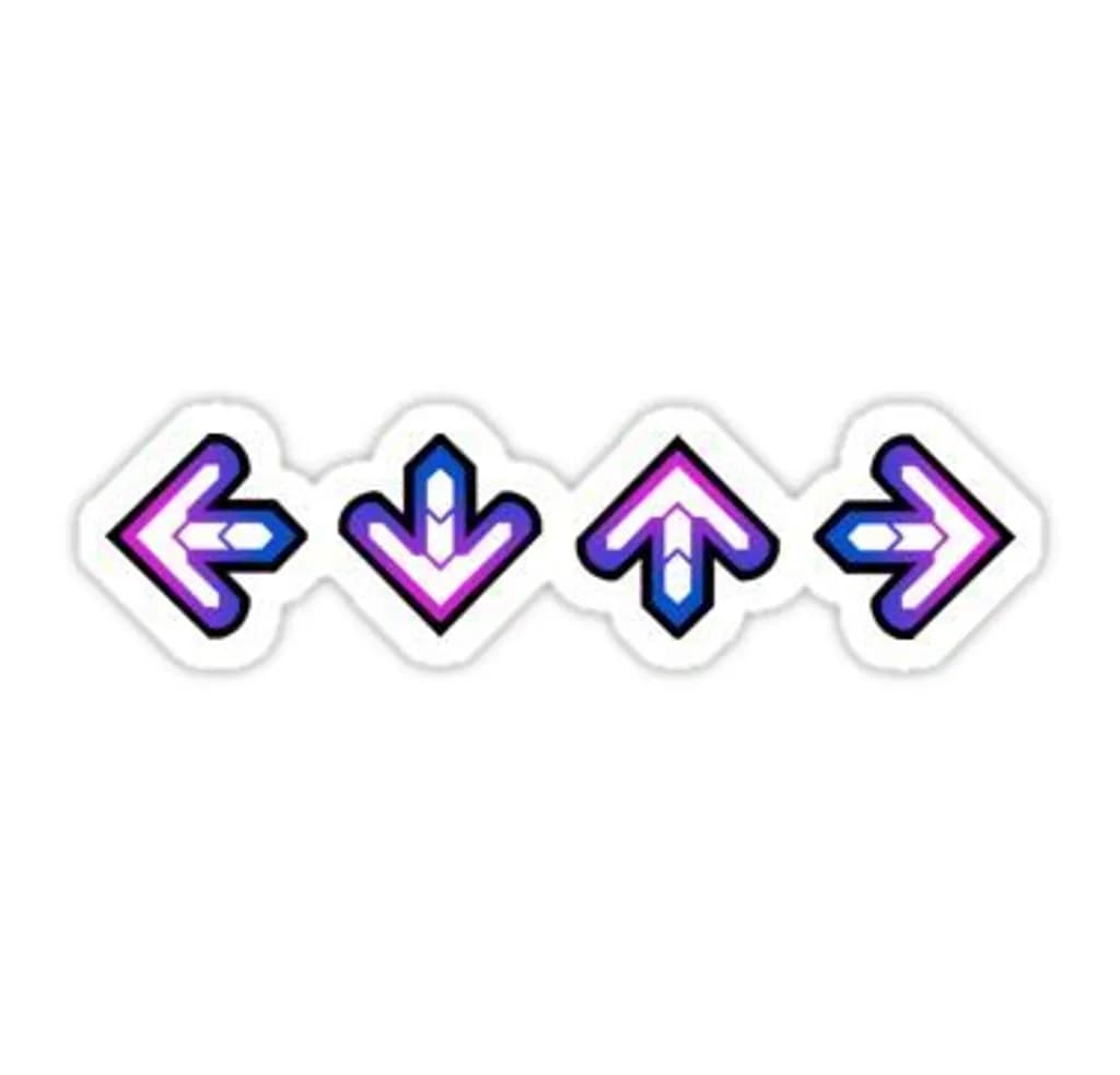 Neon Direction Arrows