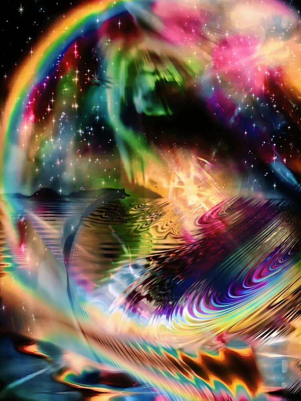 Celestial Whirl: A Vibrant Journey Through the Cosmic Abyss