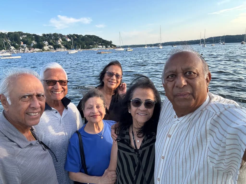 Friends by the Water with Boats