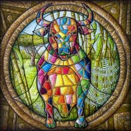 Taurus Mosaic Bull