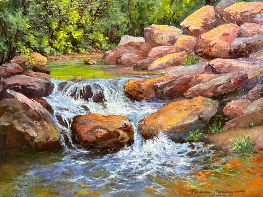 Sunlit Forest Streamfall