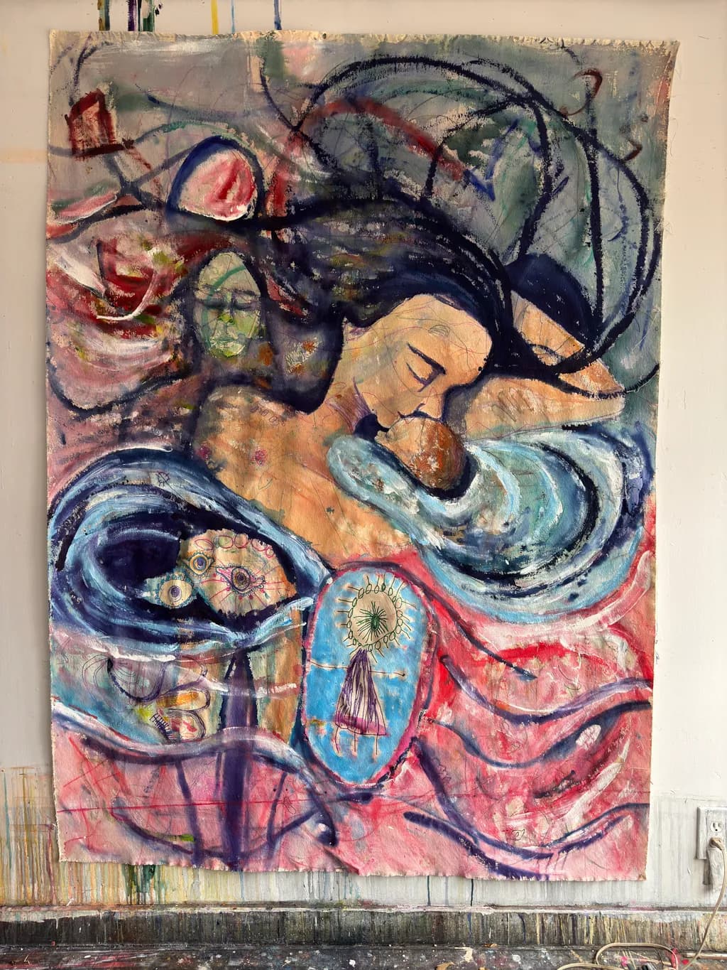 Embrace of Colors: A Journey Through Maternal Love and Connection