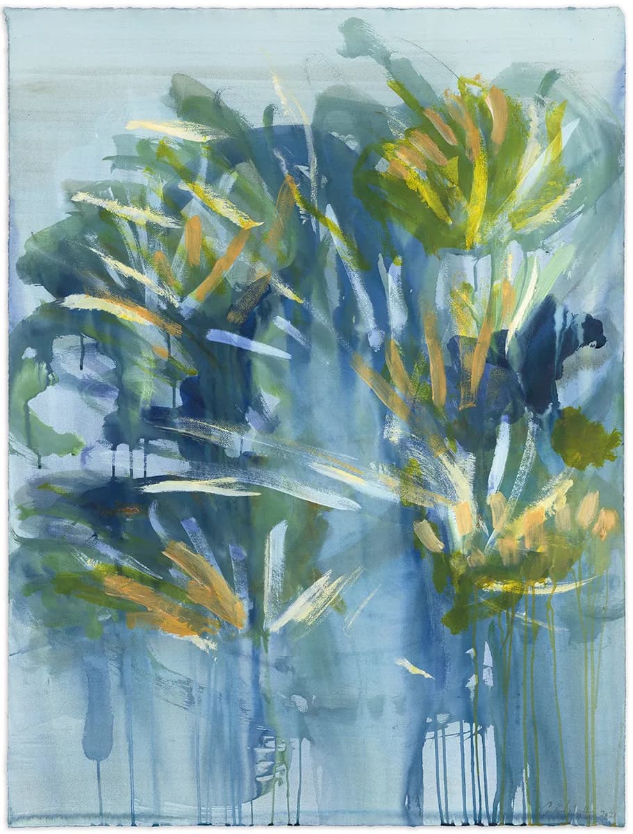 Whispers of Nature: A Serene Dance of Color and Light in Abstract Floral Harmony