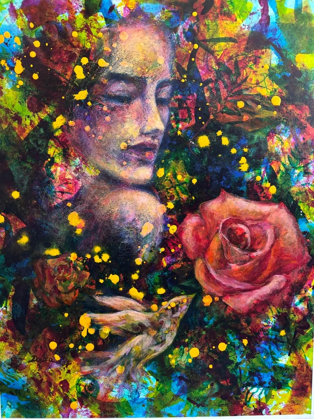 Whimsical Harmony: A Vibrant Portrait of Nature's Embrace