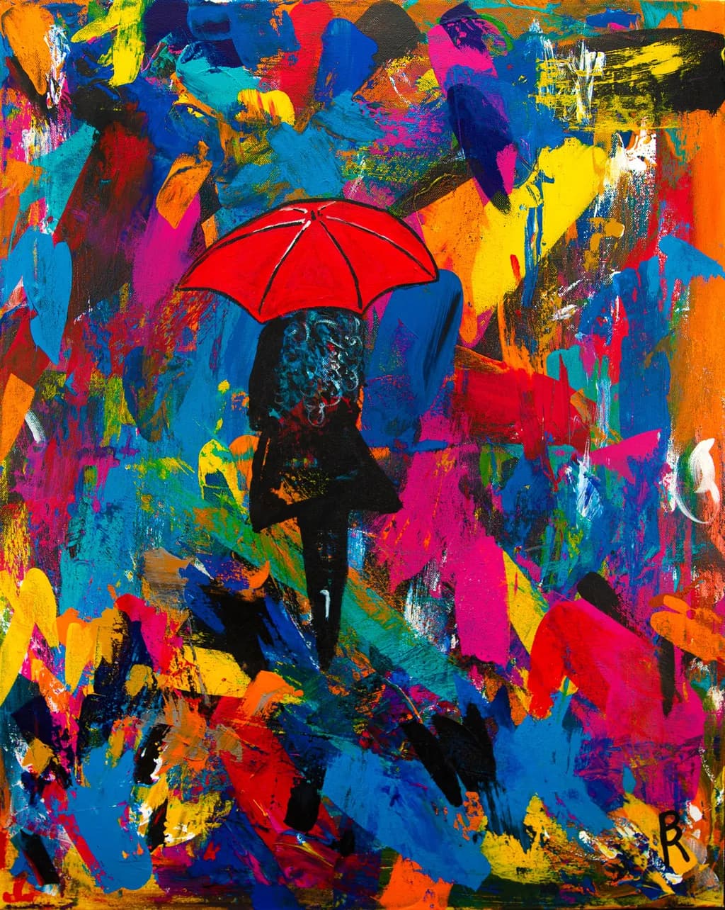 Woman with the Red Umbrella