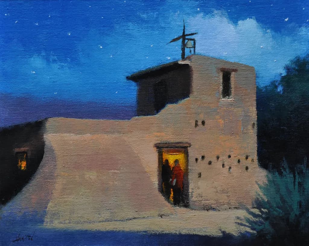 Whispers of the Desert Night: A Serene Adobe Retreat Under Starry Skies