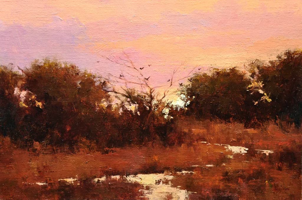 Whispers of Dusk: A Serene Landscape at Twilight