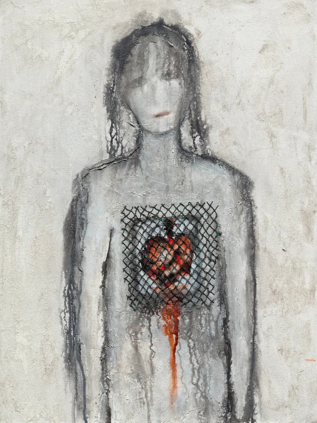 Whispers of the Heart: A Veiled Emotion Behind the Canvas