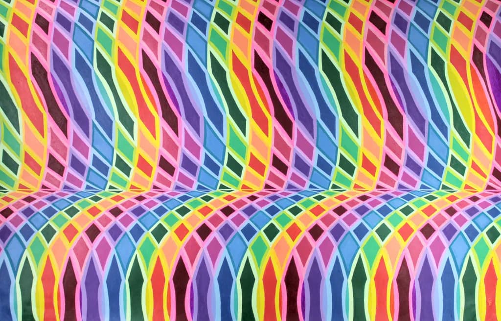 Vibrant Waves: A Dance of Color and Light in Abstract Harmony