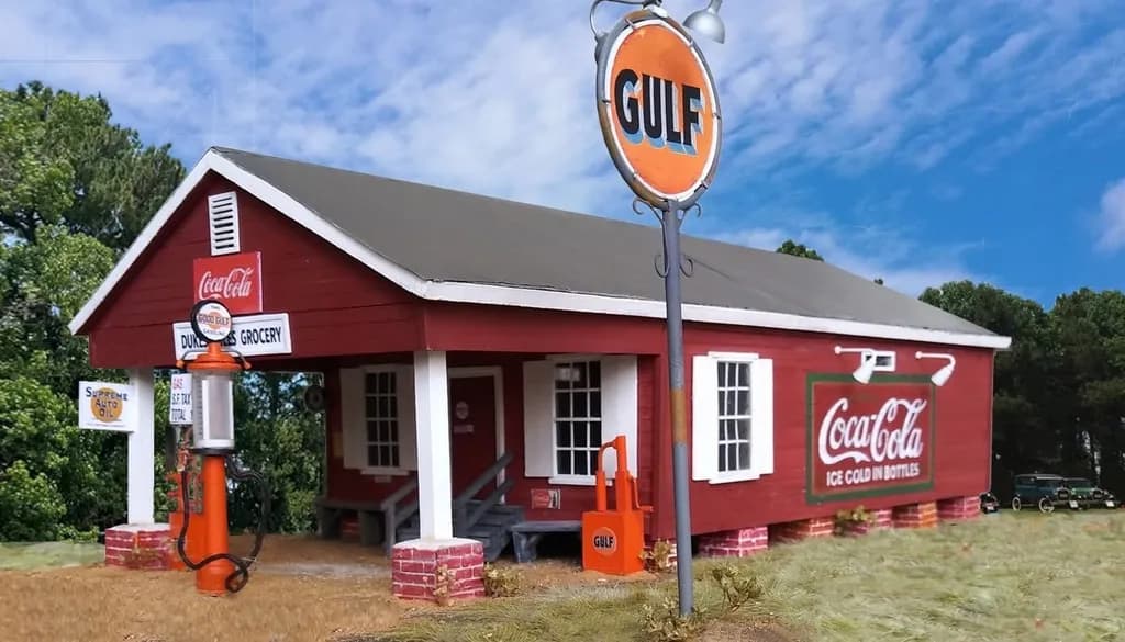 Vintage Gulf Station