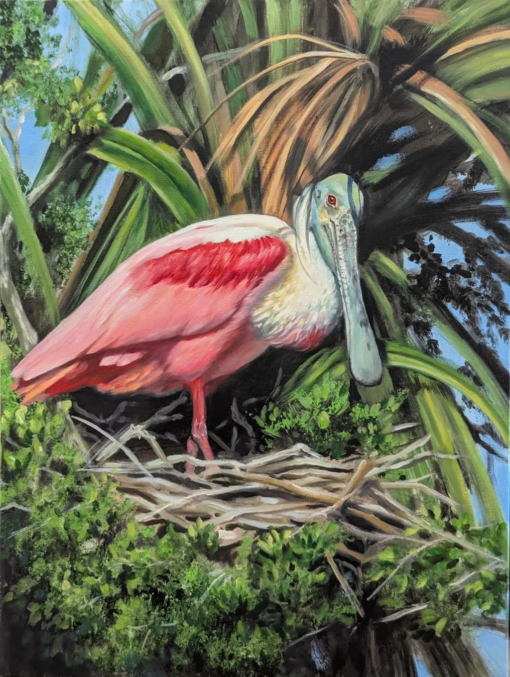 Vibrant Roseate Spoonbill: A Colorful Celebration of Nature's Beauty