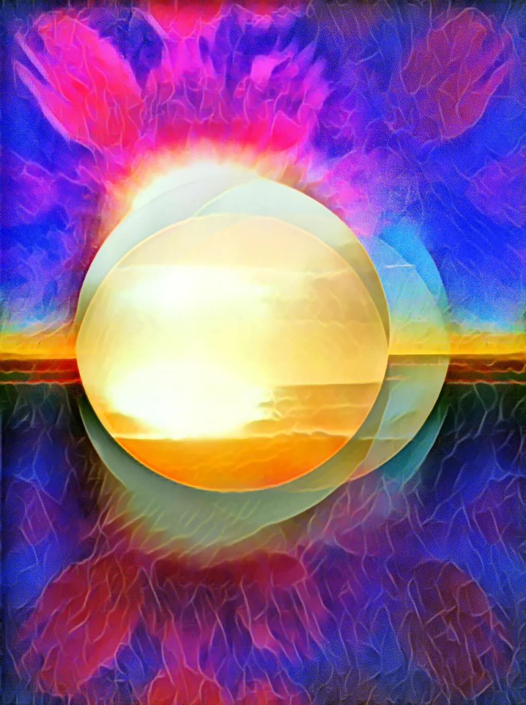 Radiant Horizons: A Dance of Light and Color