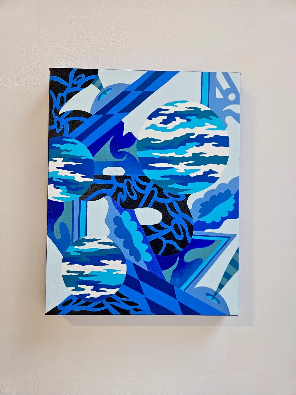Whispers of the Blue Sky: An Abstract Journey Through Nostalgia and Imagination