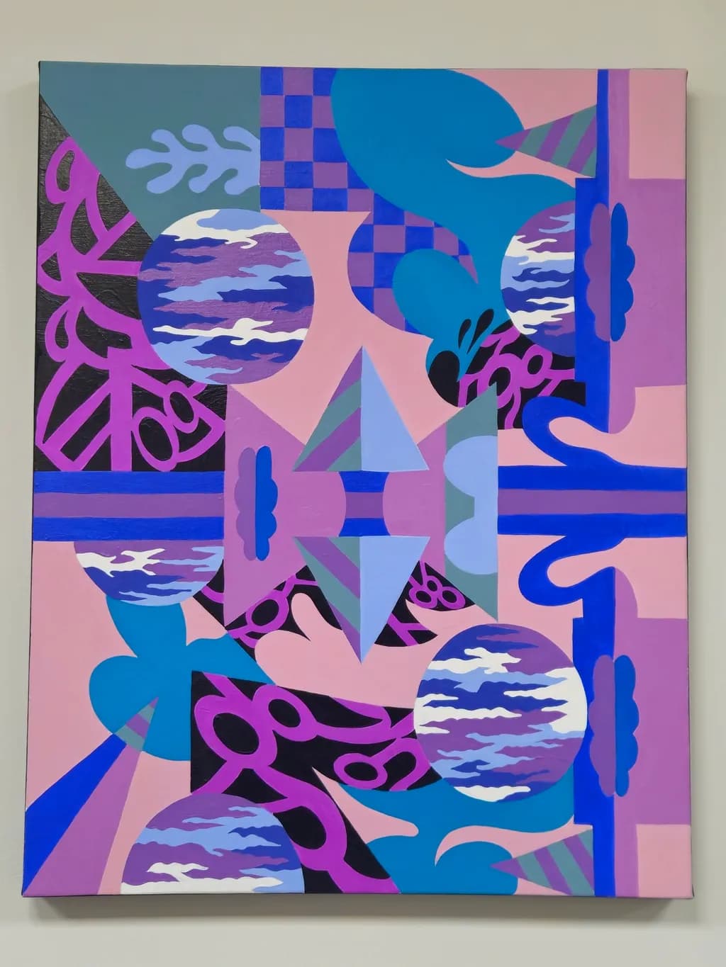 Whimsical Reflections: A Cosmic Dance of Color and Imagination