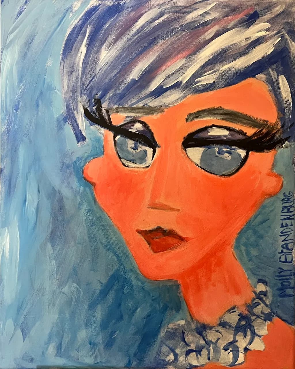 Blue-Haired Portrait