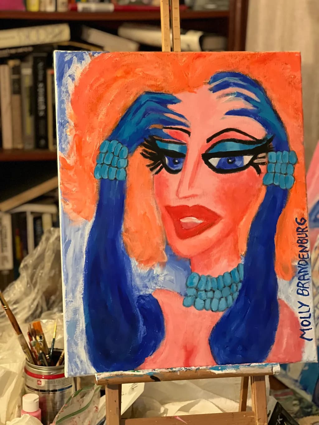 Blue Glove Muse