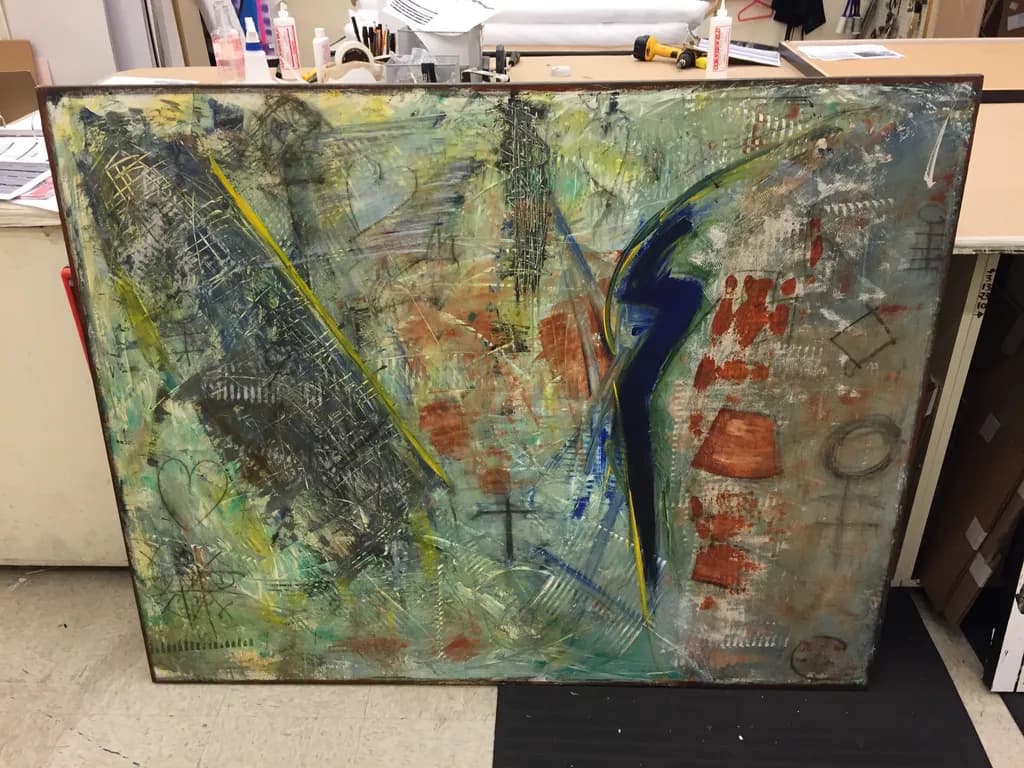 Vibrant Chaos: An Abstract Journey Through Color and Form