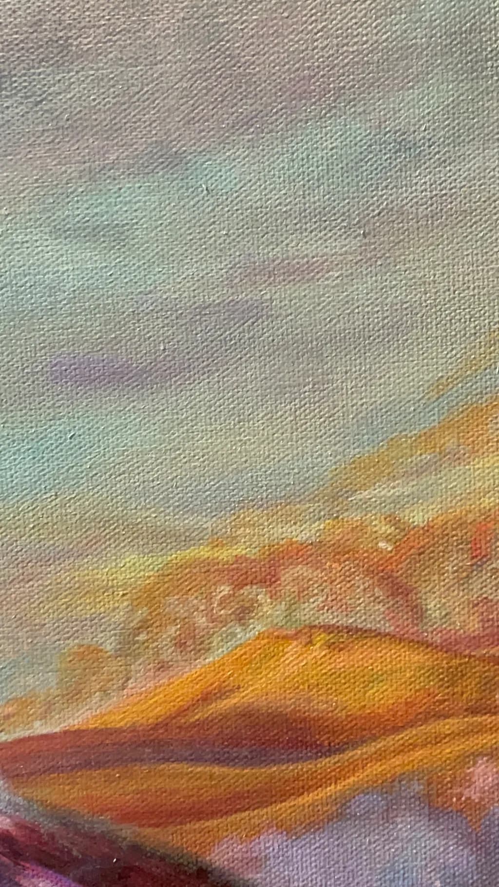 Whispers of Dusk: A Serene Landscape in Soft Hues