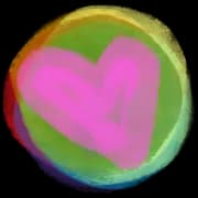Vibrant Heart: A Colorful Expression of Love and Joy