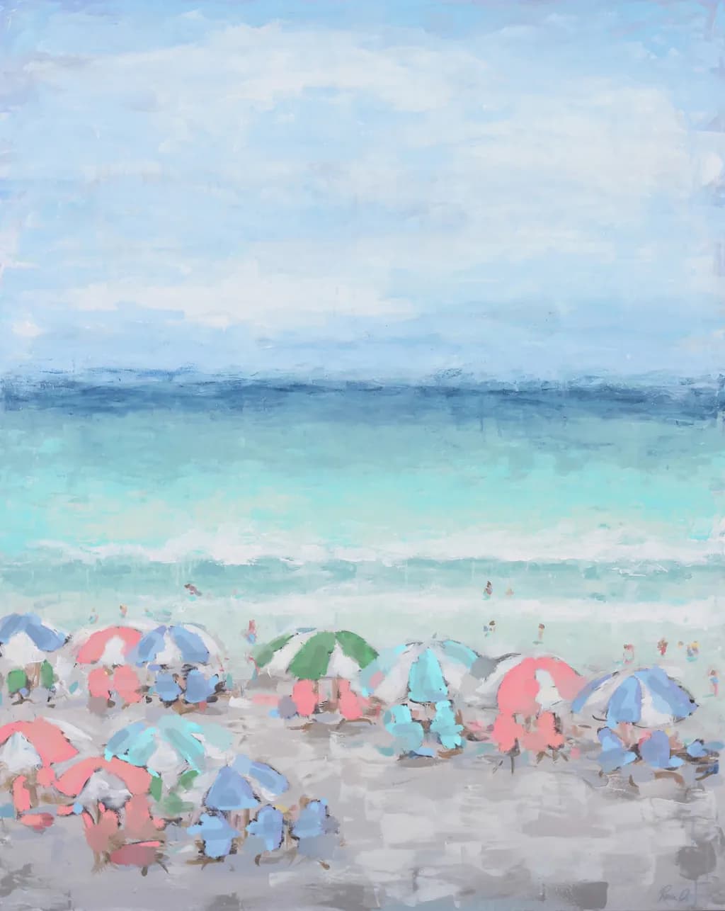 Multicolored Beach Day