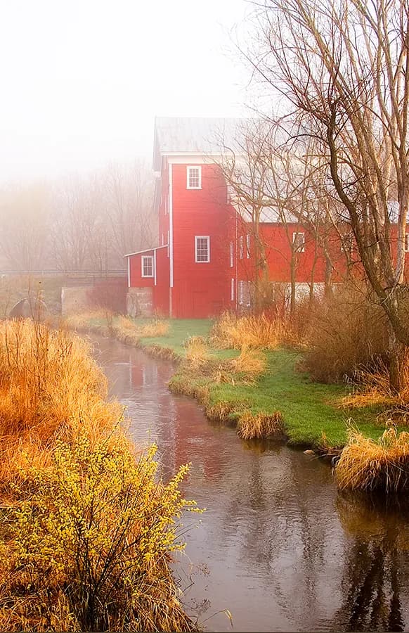 Historic Rising Star Mill: A Scenic View of Nature and History