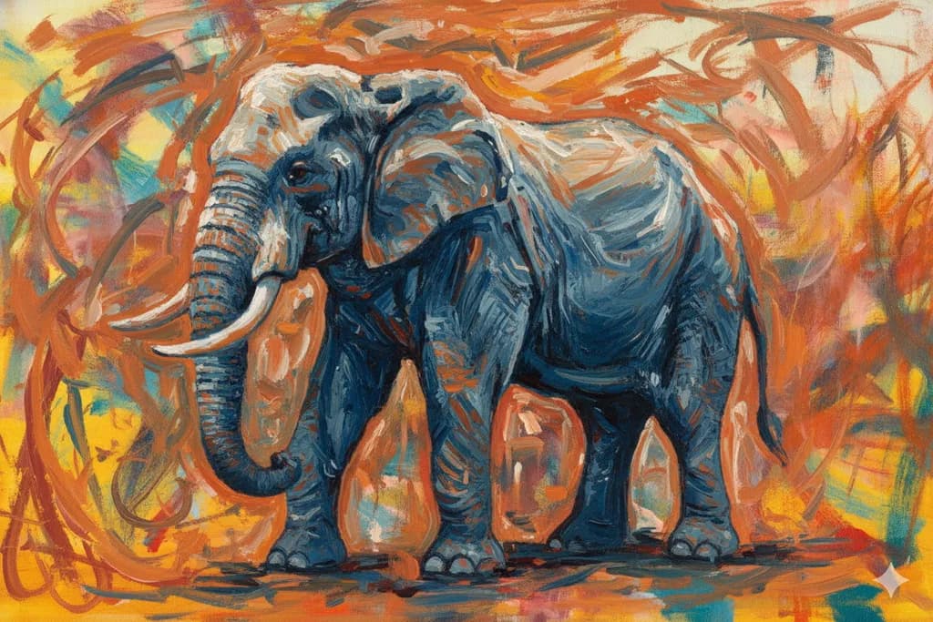 Elephant Abstract