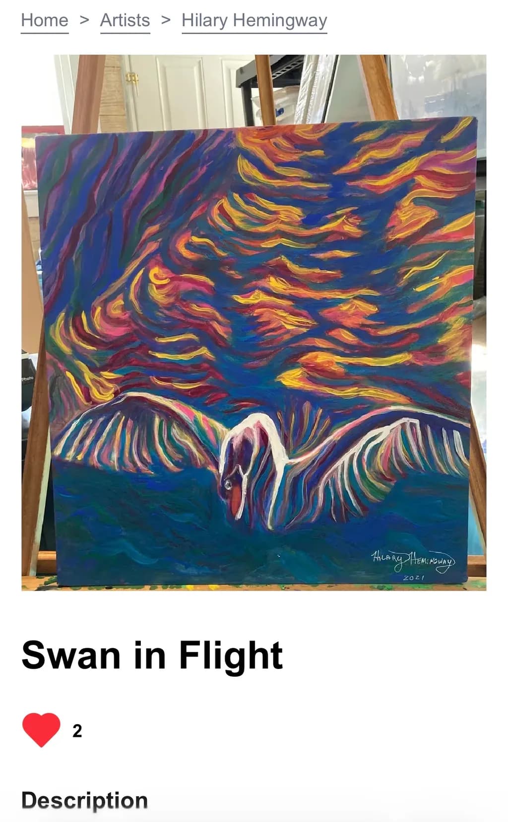 Swan in Flight